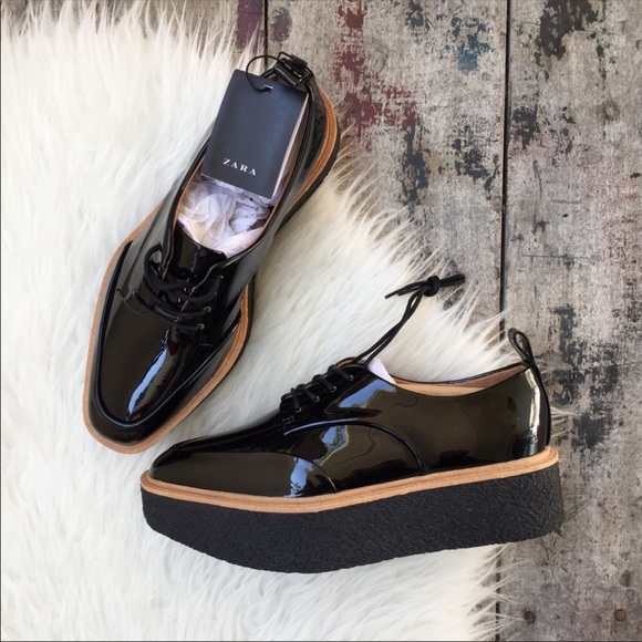 zara women's platform shoes